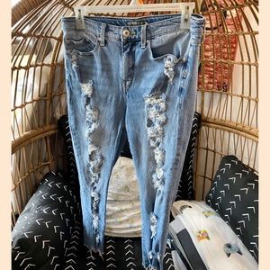 High-Rise Straight Jeans